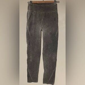 Adidas gray distressed leggings